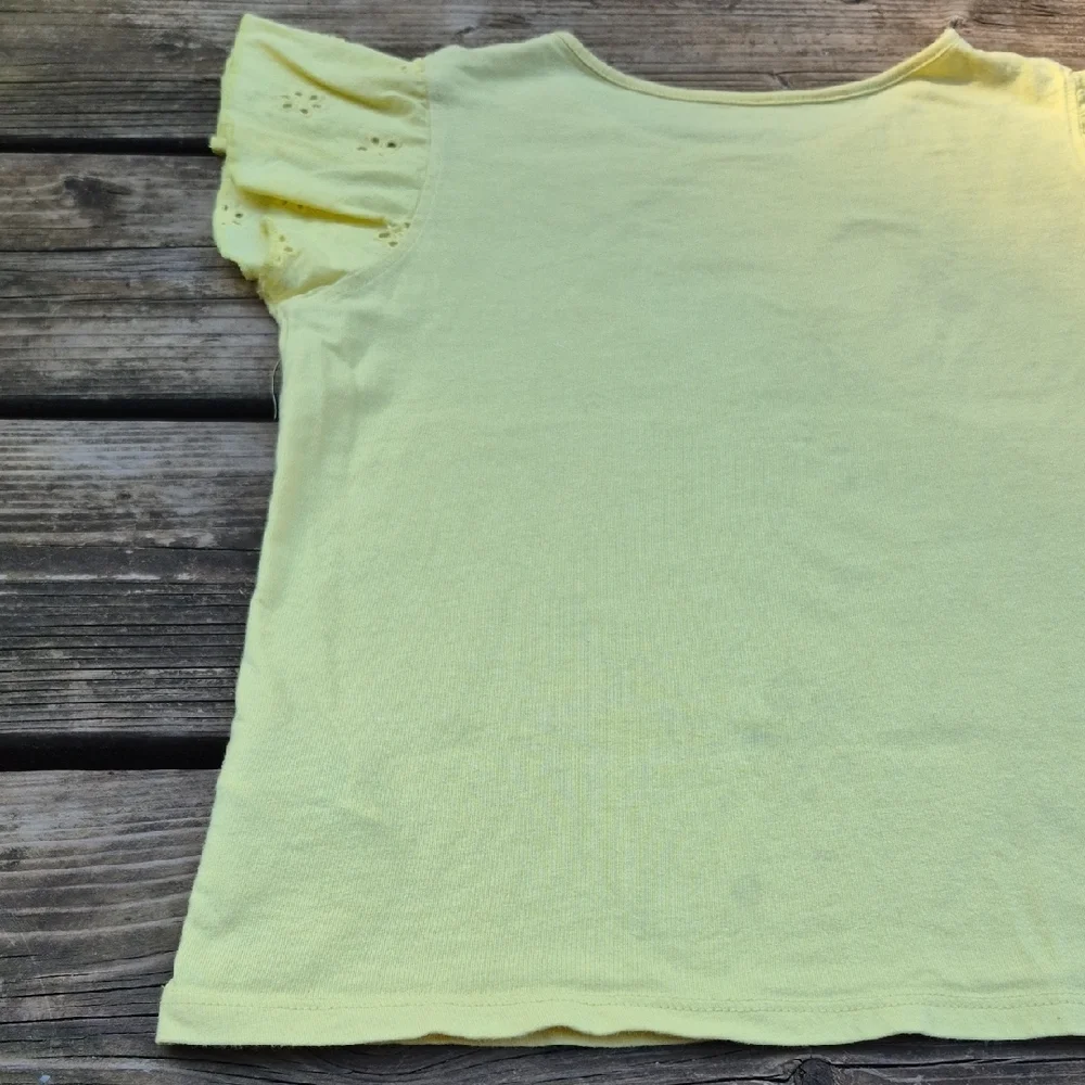 Yellow Ruffled Sleeve Top - Picture 9 of 11